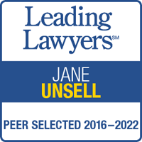 Leading Lawyers | Jane Unsell | Peer Selected 2016-2022